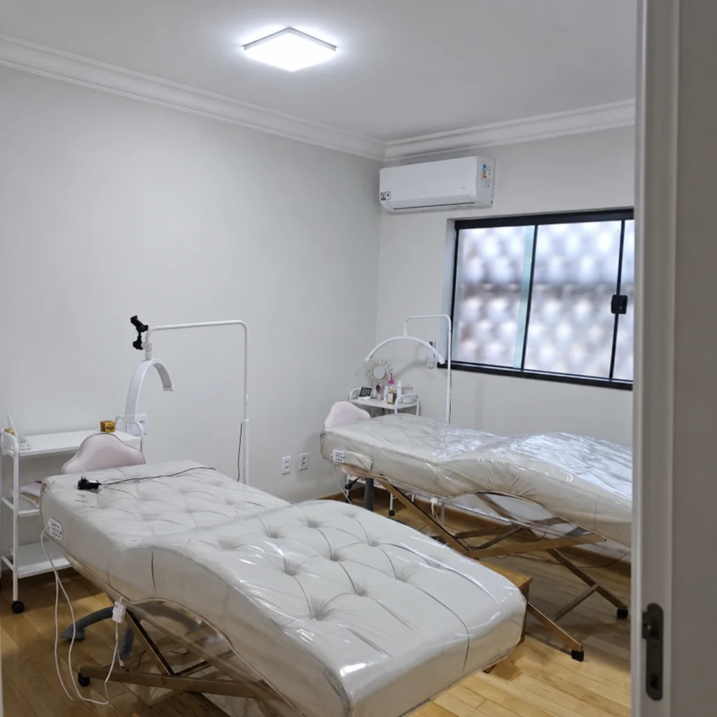 Resultado de design de sobrancelhas: antes e depois com fios mais definidos