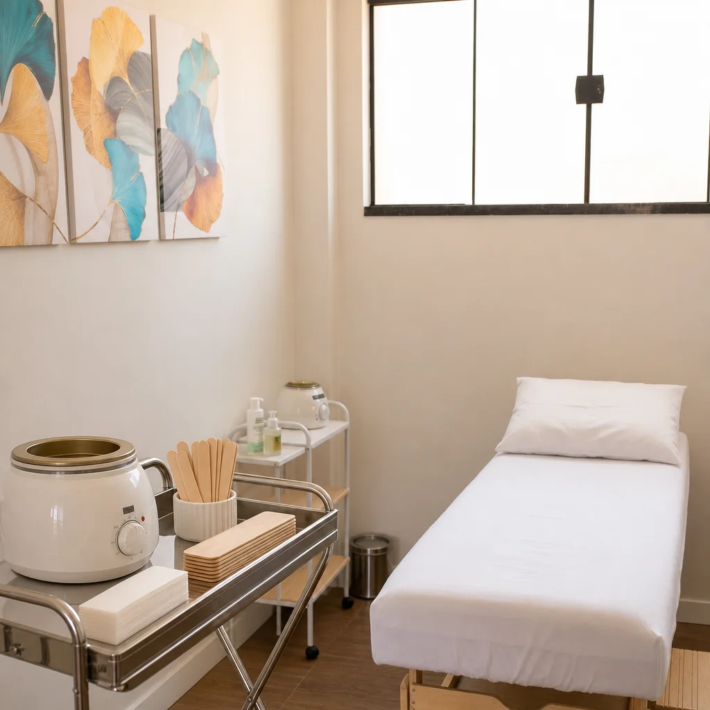 Kit profissional de depilação a cera no We Hall Beauty Bauru