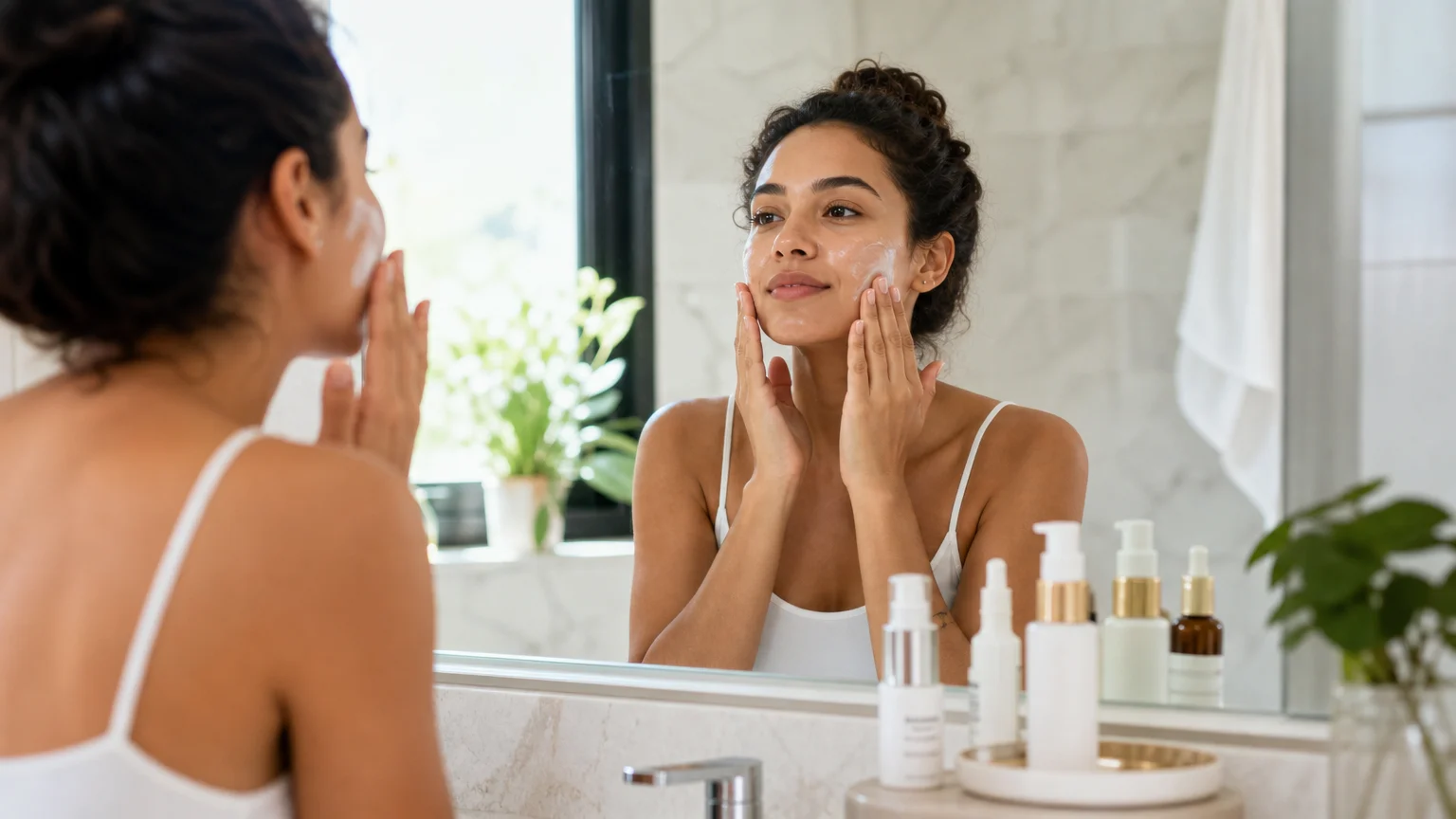 Hábitos diários de cuidado com a pele e rotina de skincare