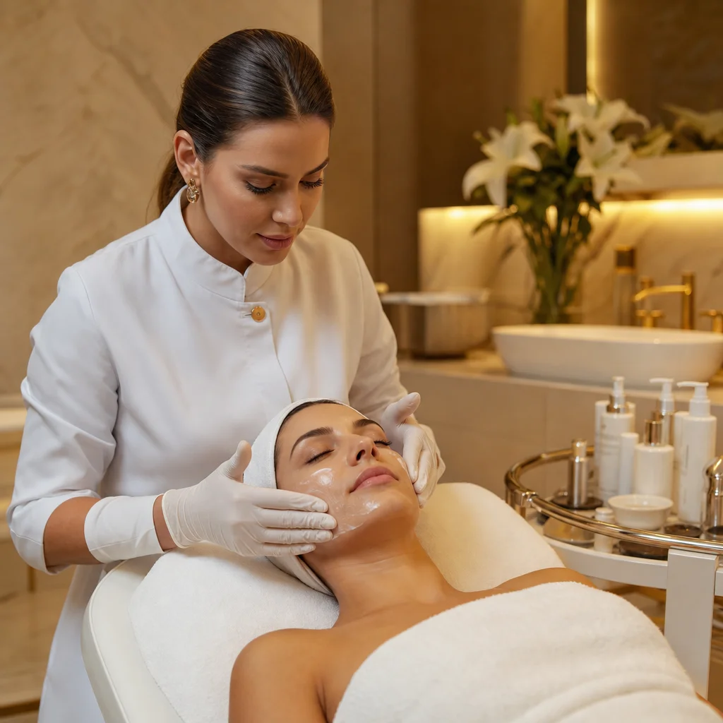 Procedimento de estética facial profissional no We Hall Beauty em Bauru
