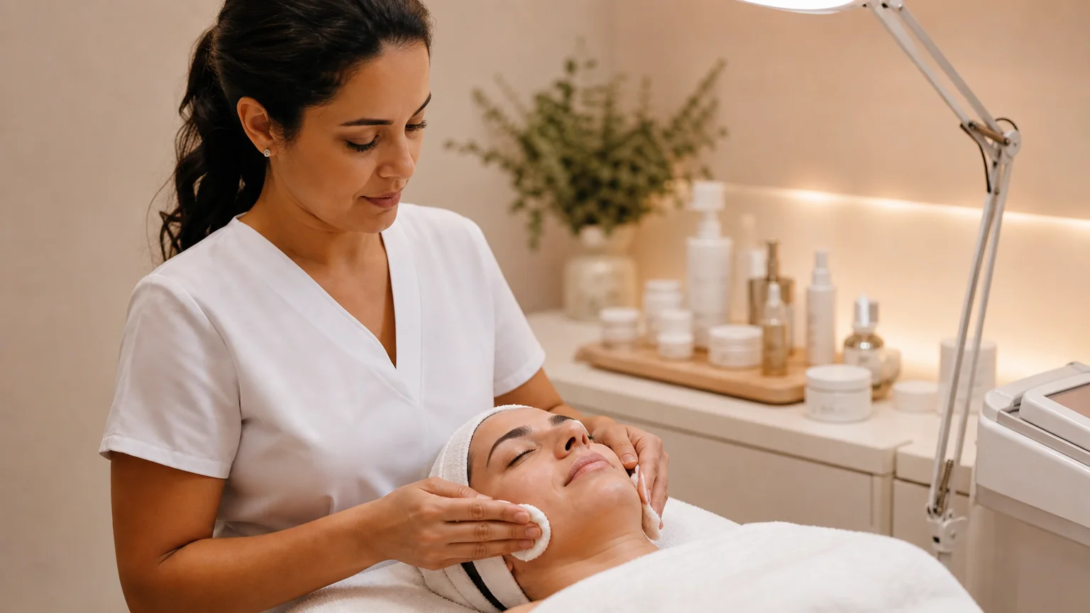 Limpeza de pele com protocolo adaptado para melasma