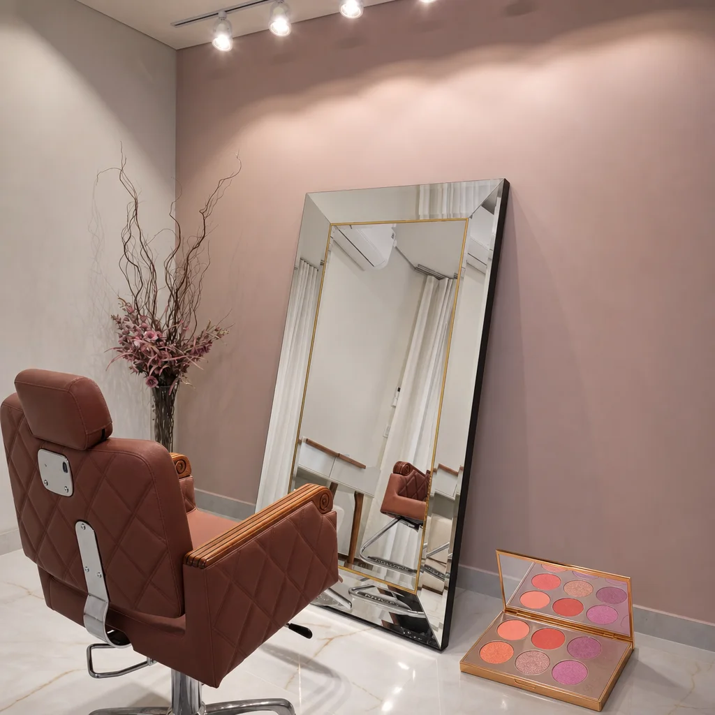 Paleta de sombras em tons vibrantes de primavera — coral, terracota e lilás