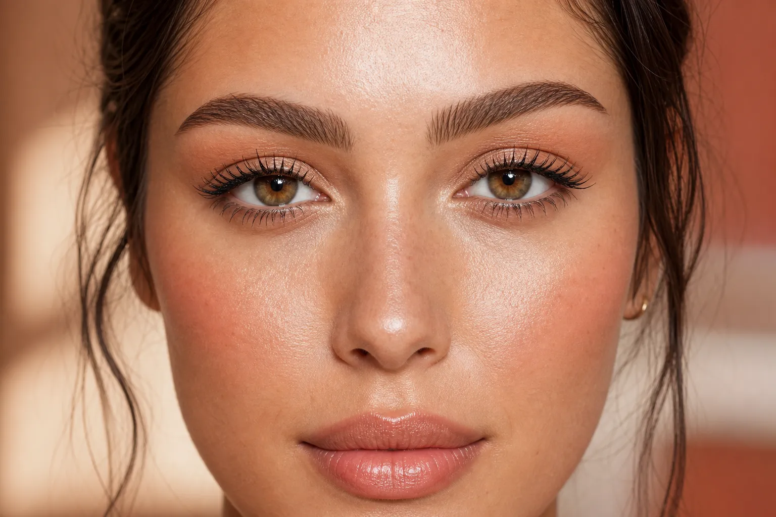 Maquiagem natural com acabamento perfeito para pele seca no inverno