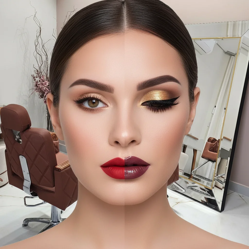 Comparativo de looks de maquiagem para Natal e Réveillon