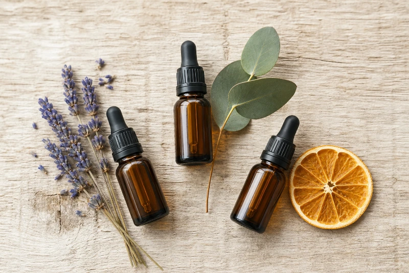 Óleos essenciais de lavanda, eucalipto e laranja doce — os mais indicados para o inverno