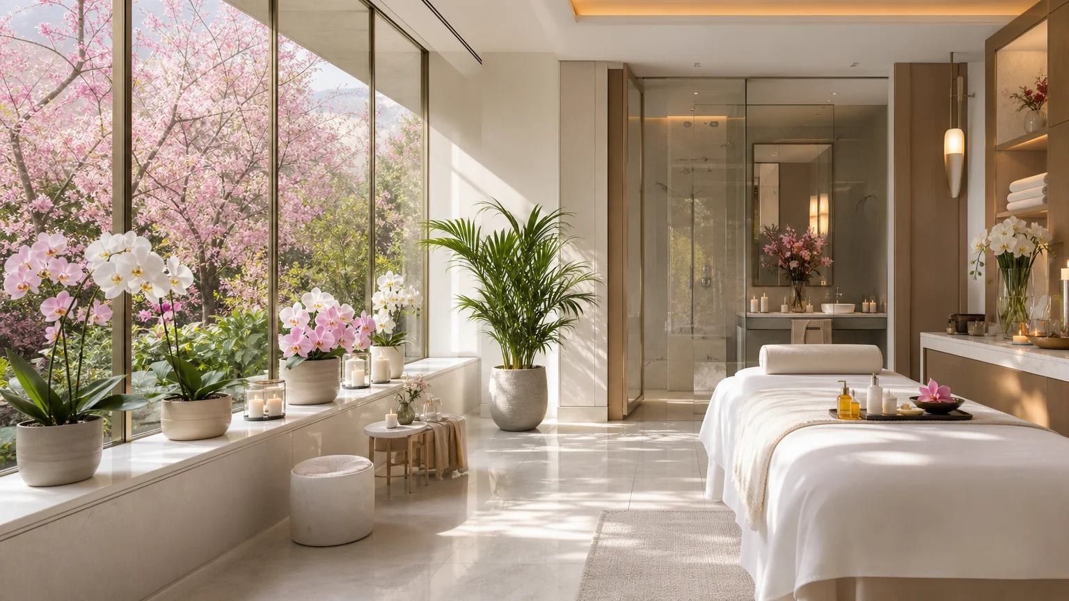 Spa do We Hall Beauty em Bauru na primavera com flores e renovação de energia
