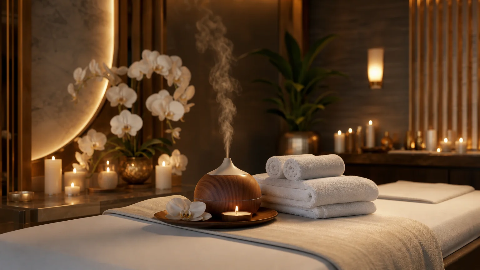 Terapeuta realizando terapia corporal em cliente no spa do We Hall Beauty em Bauru