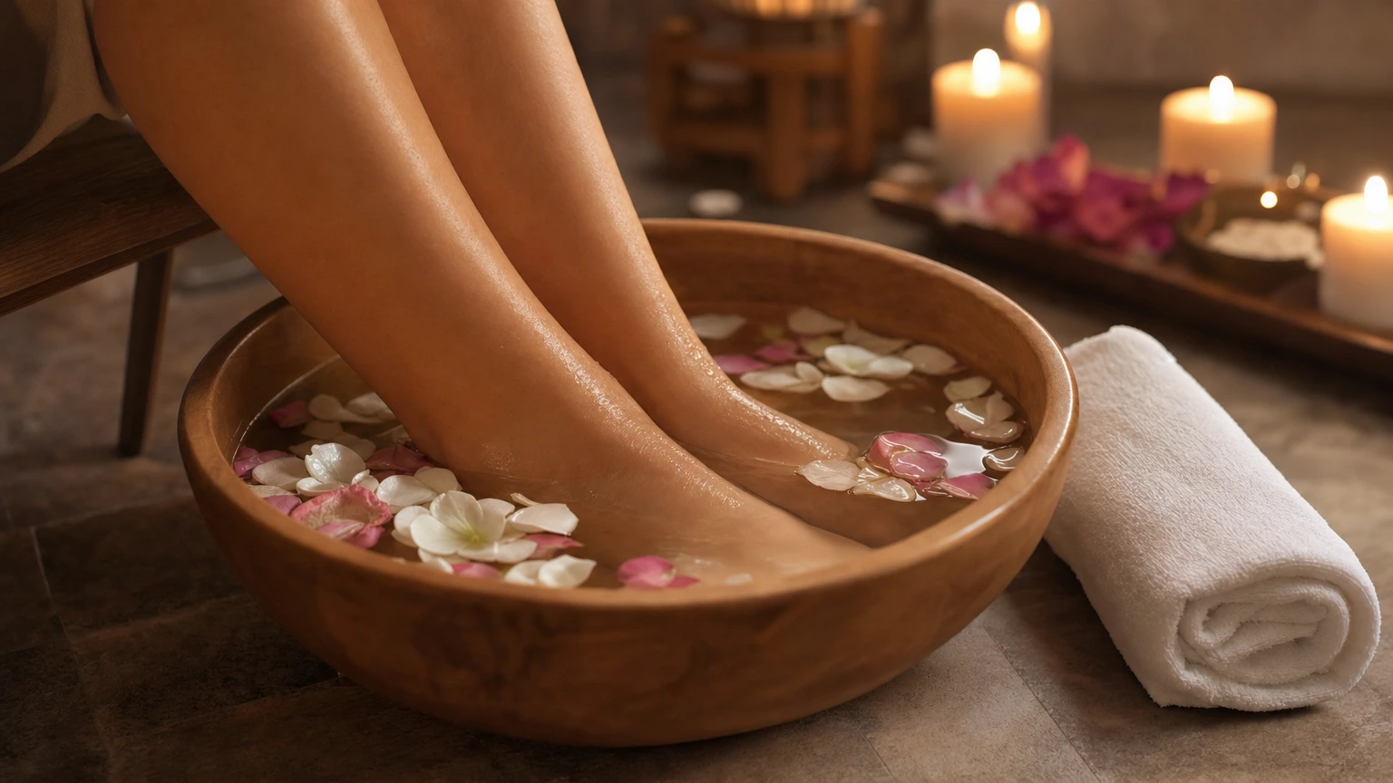 Ritual de spa dos pés com hidratação e massagem no We Hall Beauty em Bauru