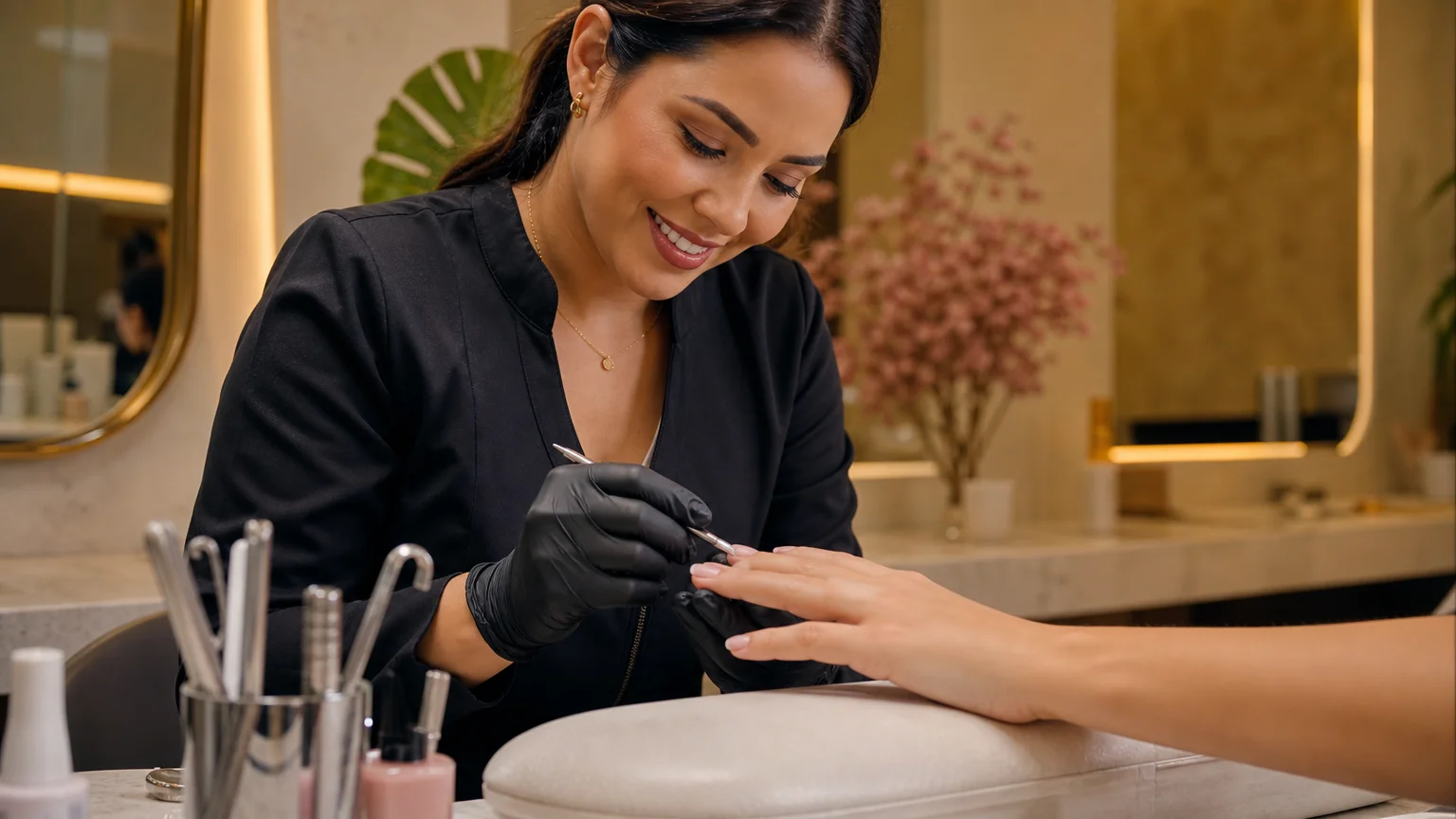 Manicure profissional no We Hall Beauty em Bauru