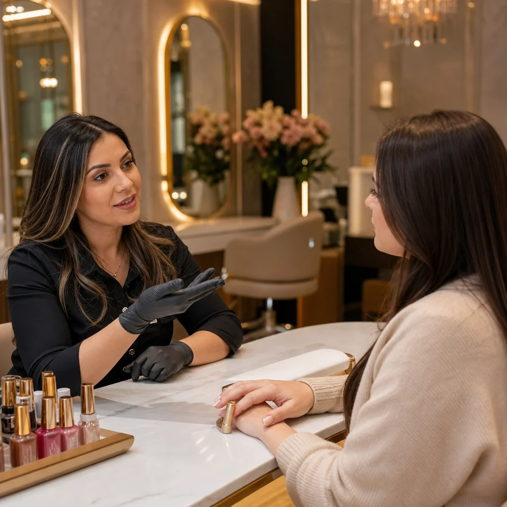 Profissional do We Hall Beauty em Bauru auxiliando cliente a definir o intervalo ideal de manicure para o seu estilo de vida