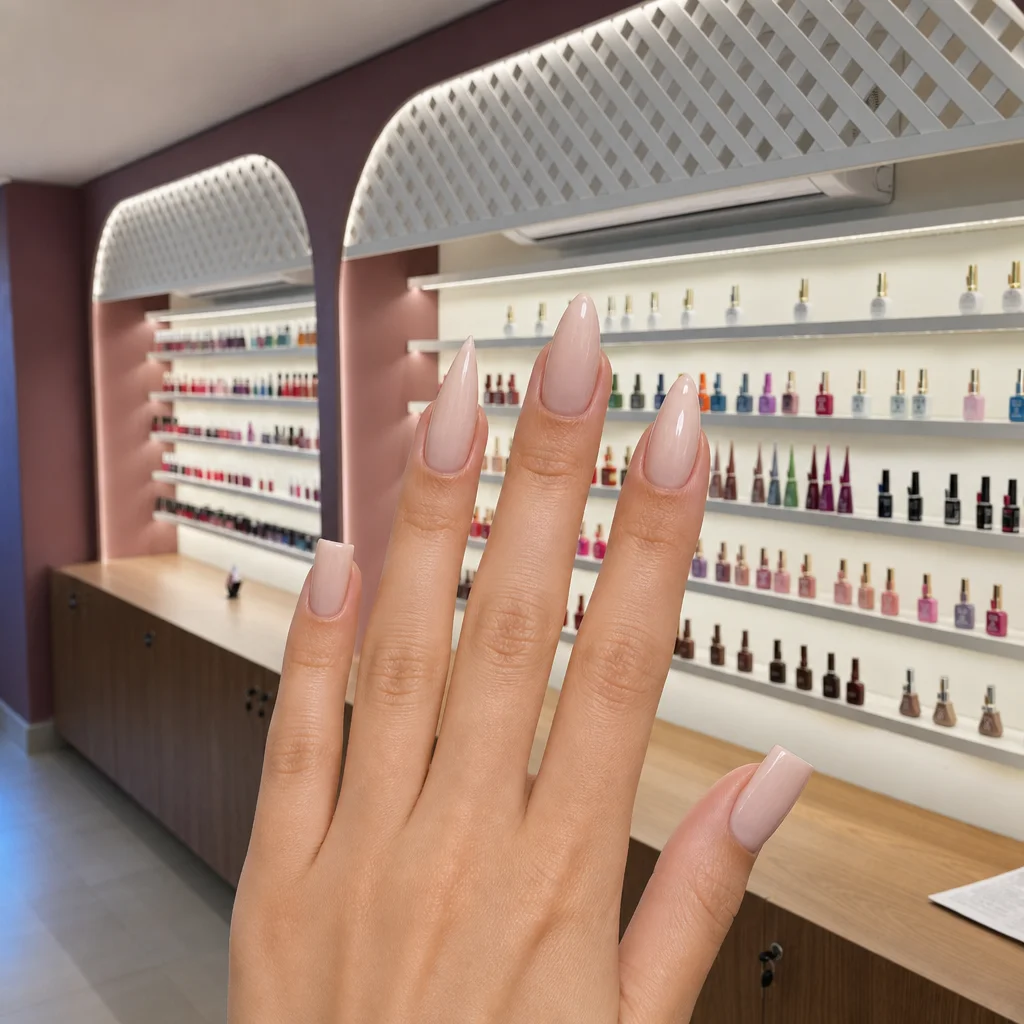 Comparação de formatos de unhas: stiletto, amendoada e quadrada
