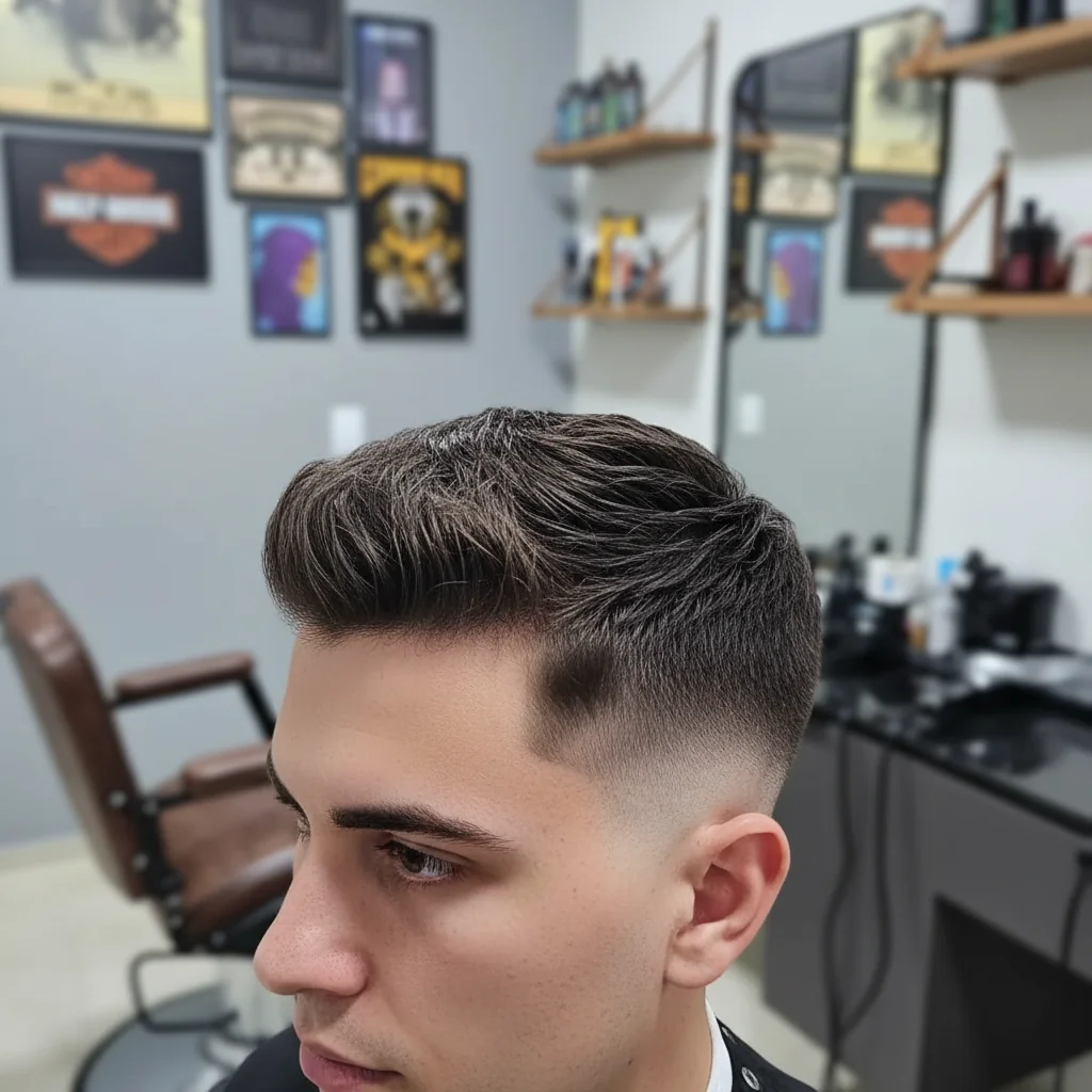 Corte masculino moderno texturizado em Bauru We Hall Beauty