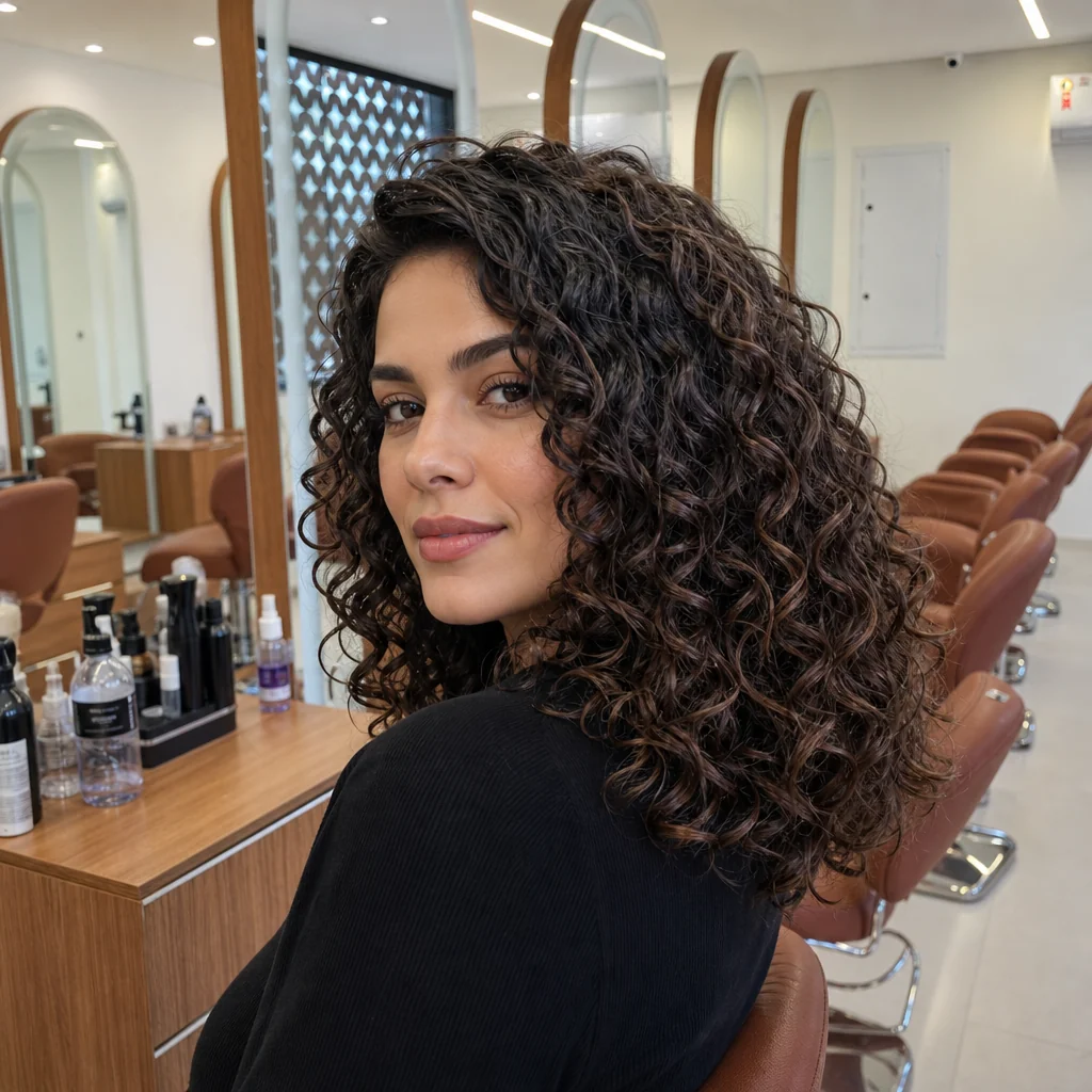 Corte para cabelo cacheado em Bauru We Hall Beauty