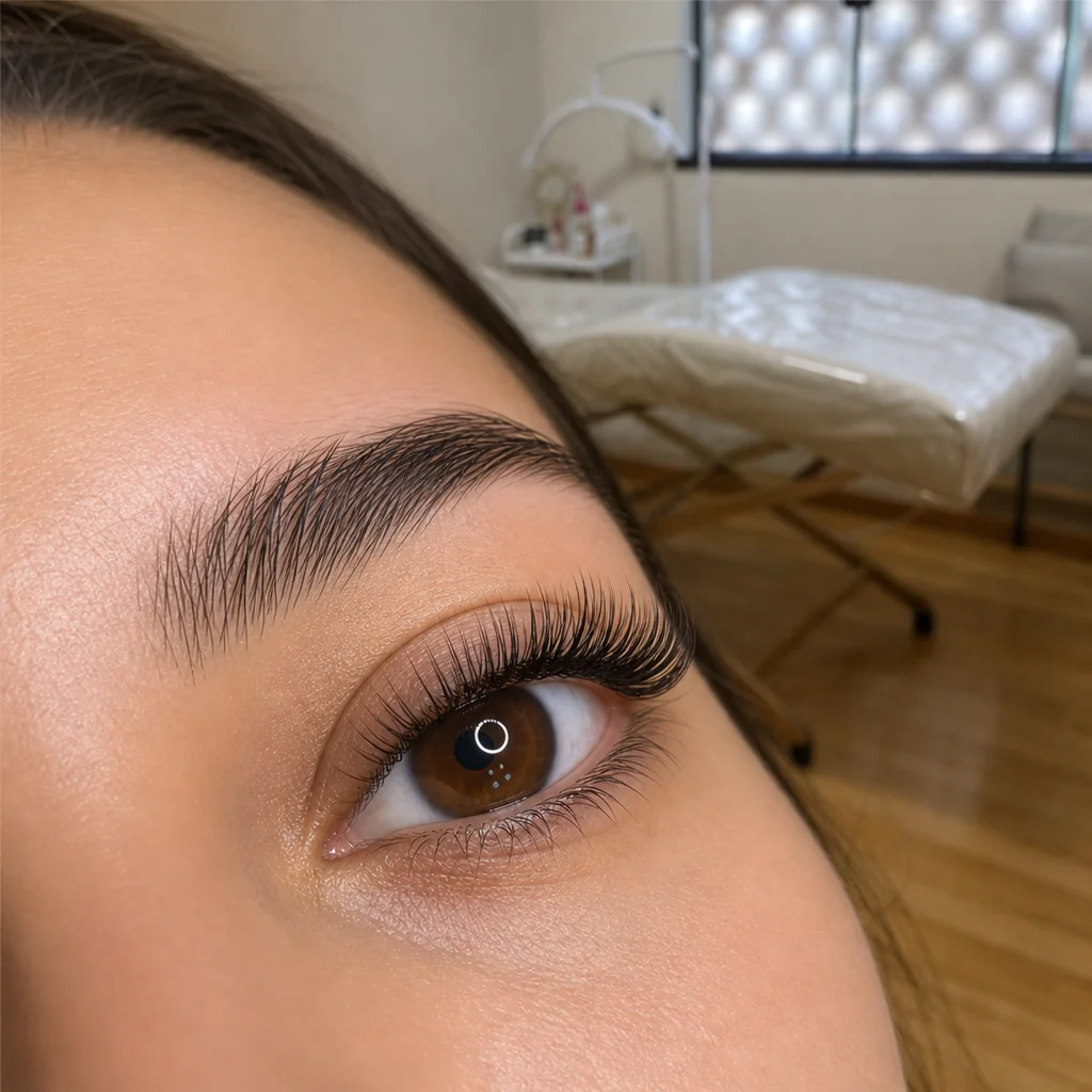 Resultado de extensão de cílios no We Hall Beauty