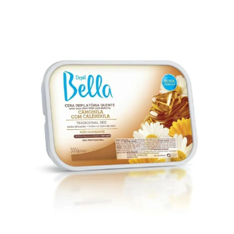 Cera Quente Depilatória Camomila 500g Depil Bella