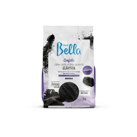 Cera Confete Negra 1kg Depil Bella