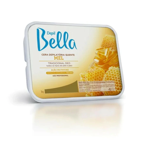 Cera Quente Depilatória Mel 1kg Depil Bella