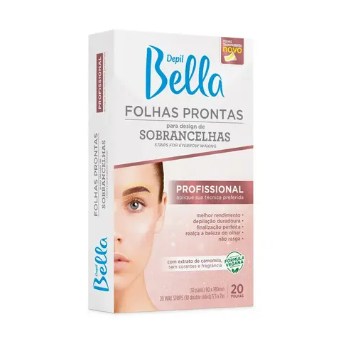 Folhas Prontas para Design de Sobrancelhas Depil Bella