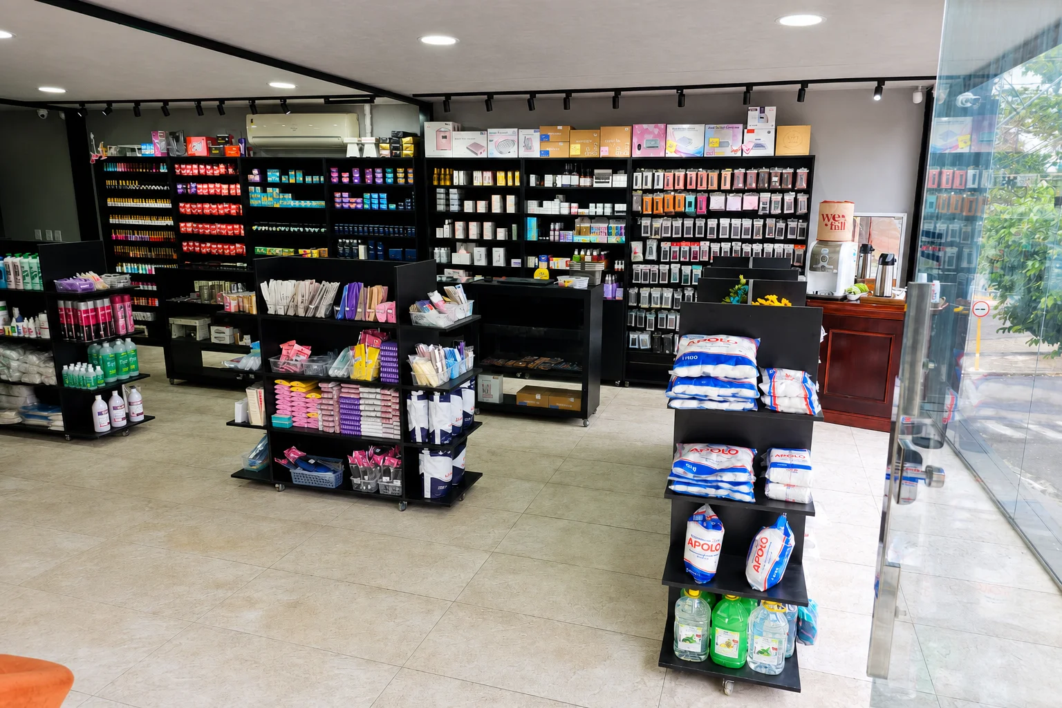 Interior da loja We Hall Pro
