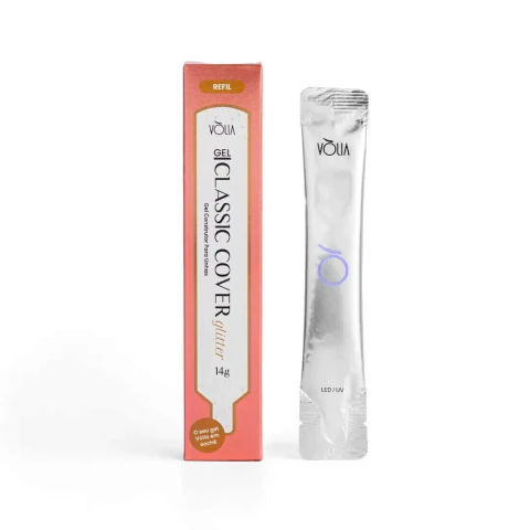 Gel Classic Cover Glitter Refil Vólia